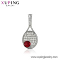 32073 xuping wholesale costume jewelry tennis racket shaped birthstone charm pendants